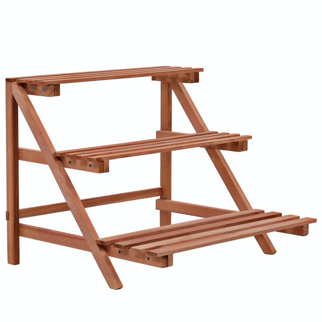 Estándar de planta Vidaxl 3-Laags 48x45x40 cm Cedar Madera