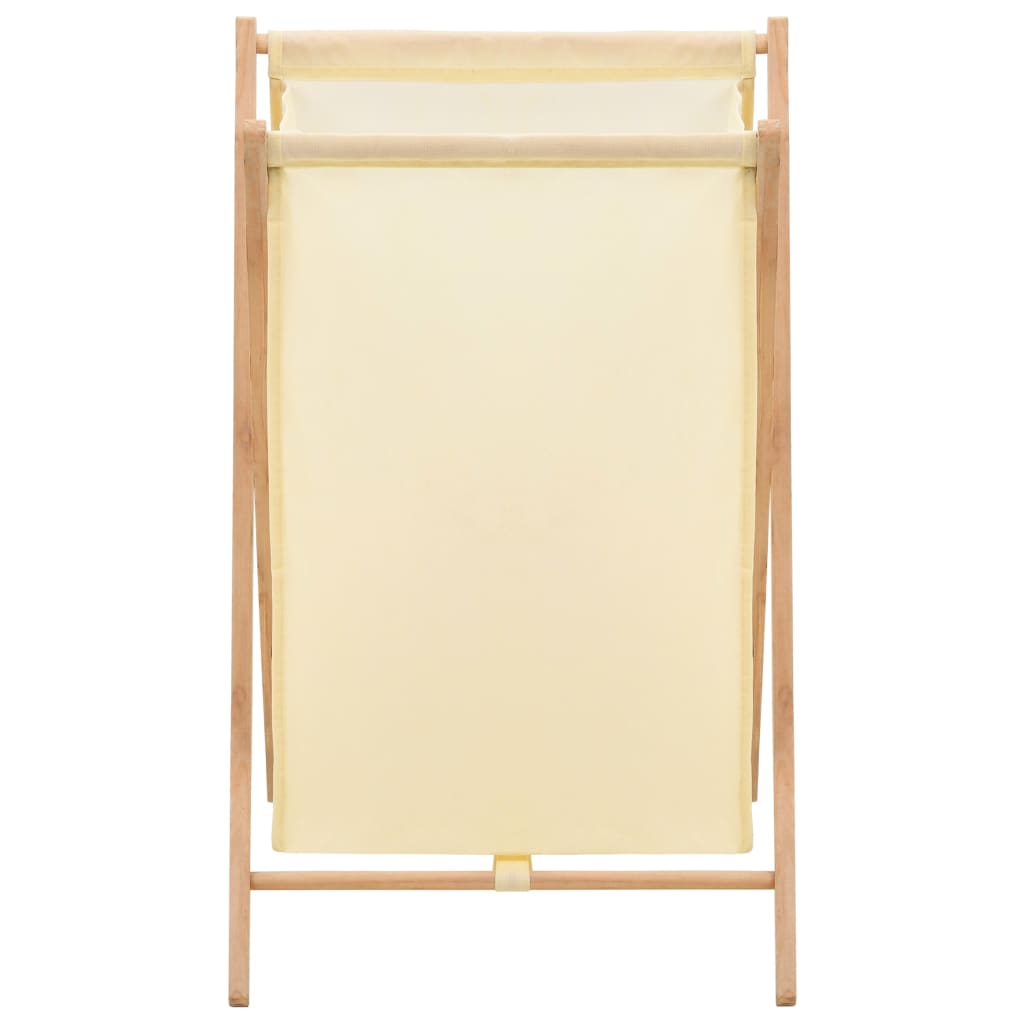 Vidaxl Laundry Basket 42x41x64 cm in legno di cedro e beige della polvere
