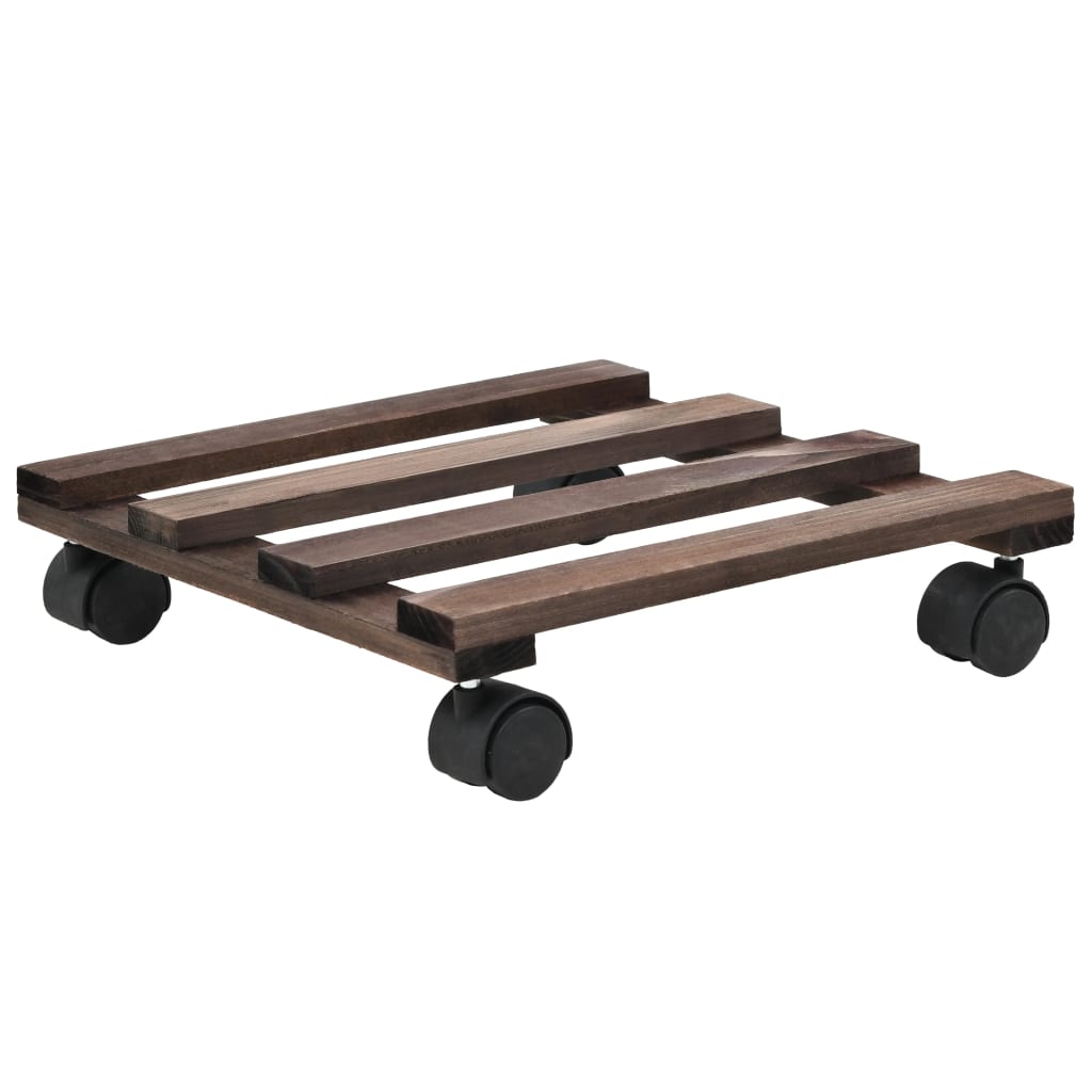 Vidaxx rodillos para plantas 4uds 25x25 cm madera de cedro