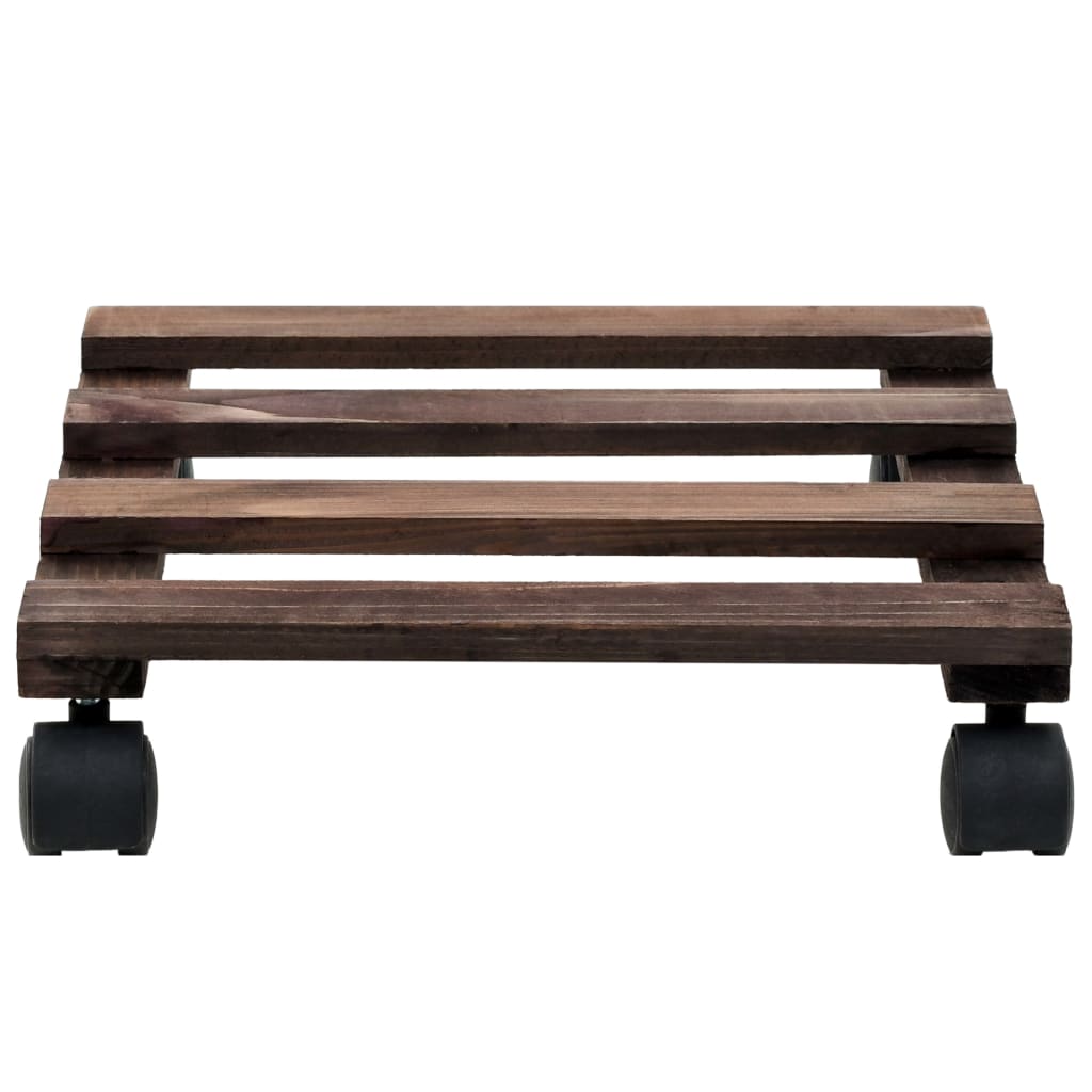 Vidaxx rodillos para plantas 4uds 25x25 cm madera de cedro