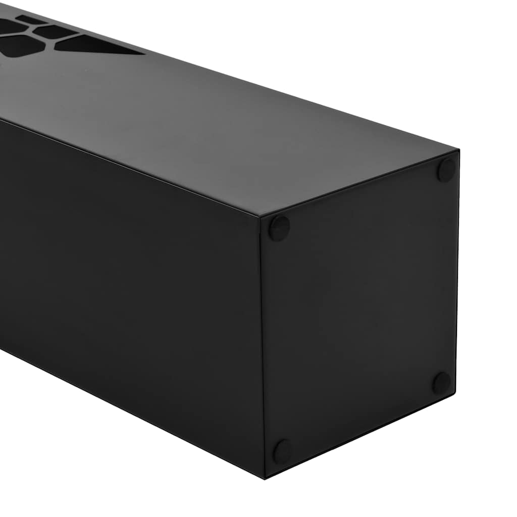Vidaxl Hombrellone Hombrellone Stone Steel Black