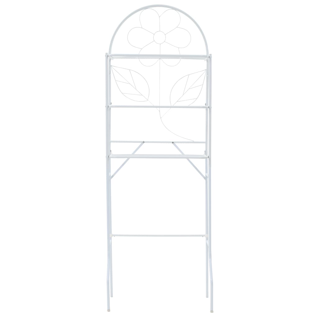 Rack per bagno Vidaxl 60x33x174 cm bianco