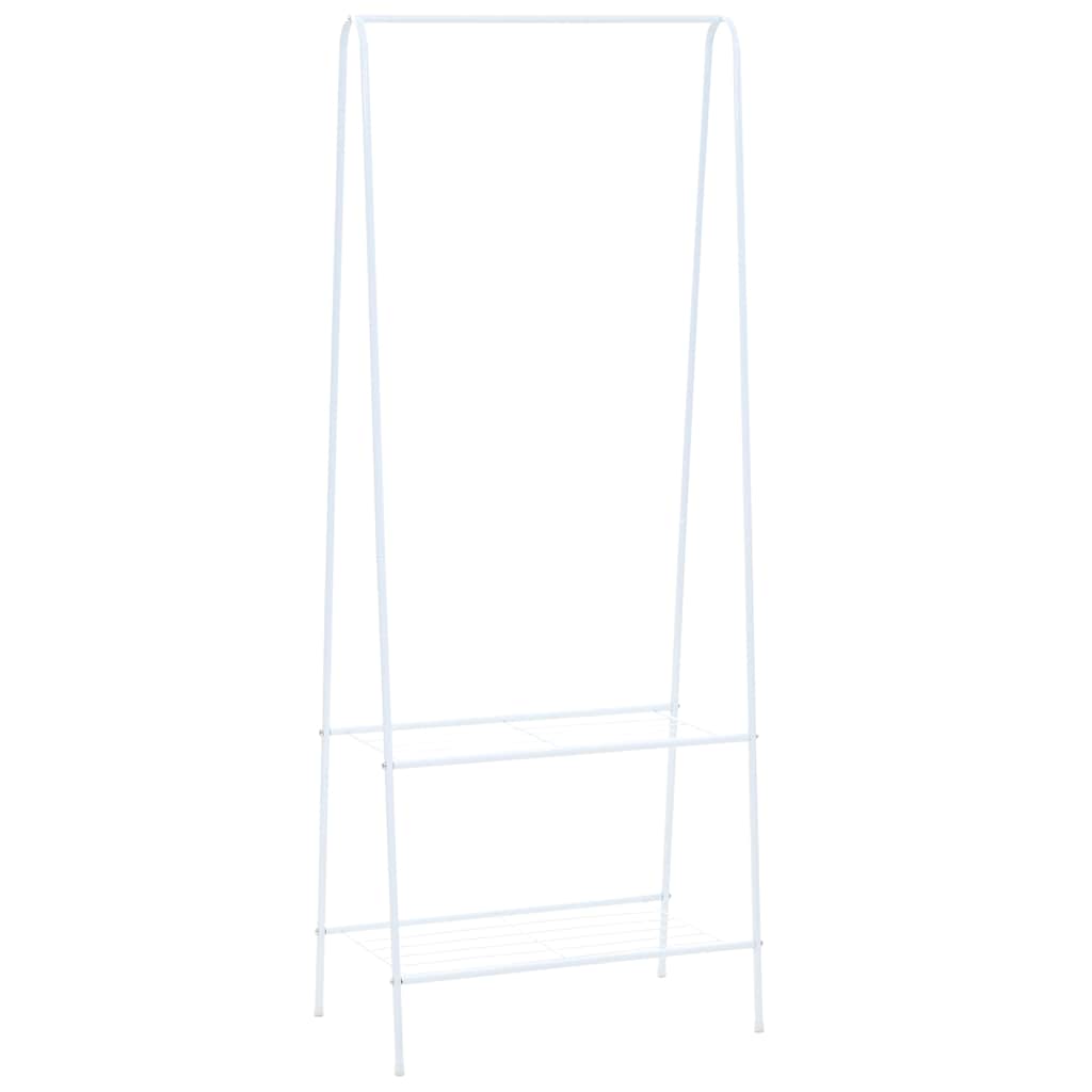 Rack per abbigliamento vidaxl 59x35x150 cm bianco