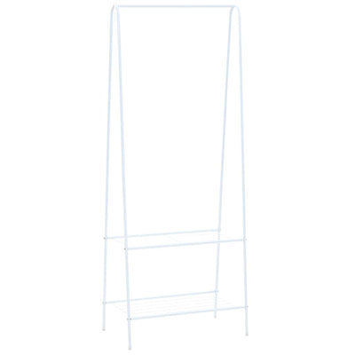Rack per abbigliamento vidaxl 59x35x150 cm bianco