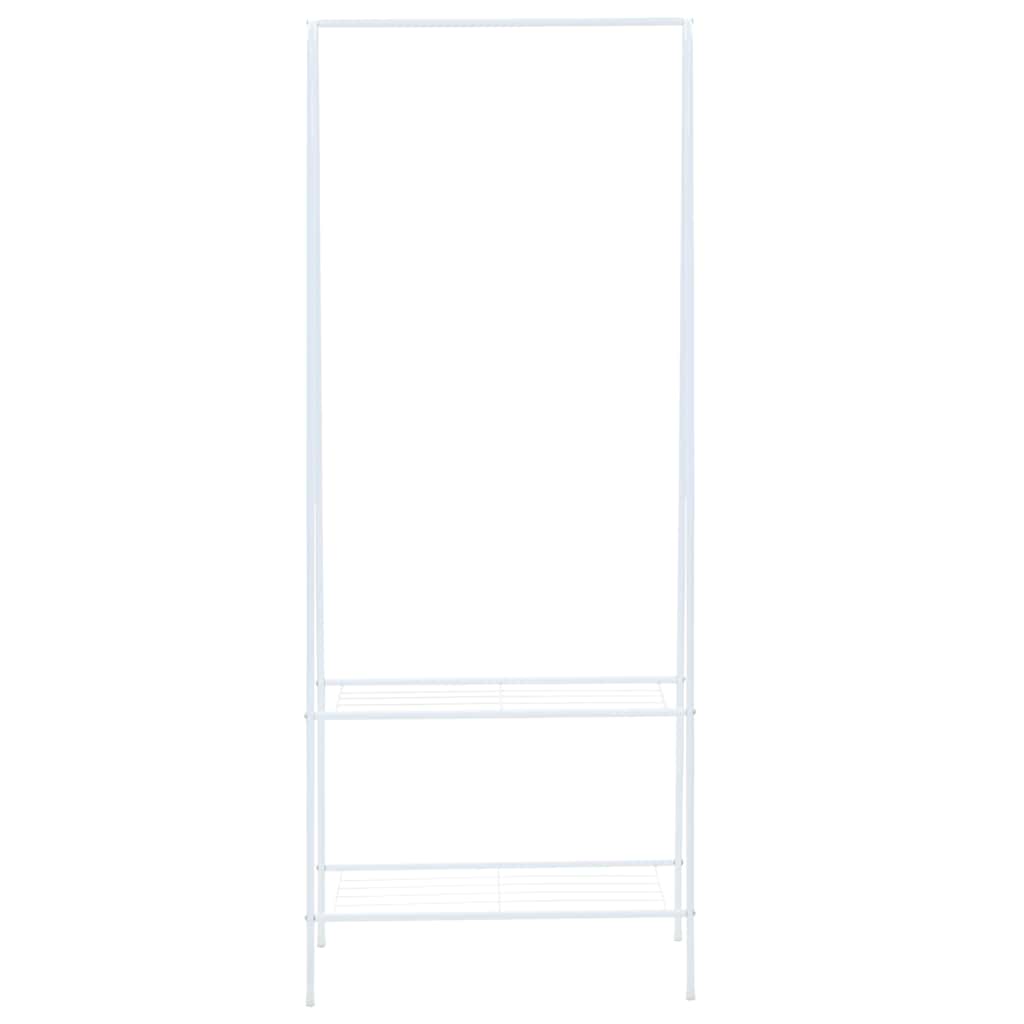 Rack per abbigliamento vidaxl 59x35x150 cm bianco