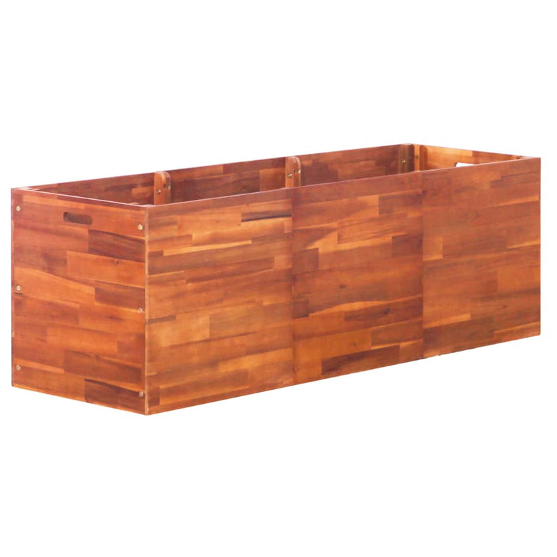Vidaxl Planter recaudó 150x50x50 cm Acaciahout
