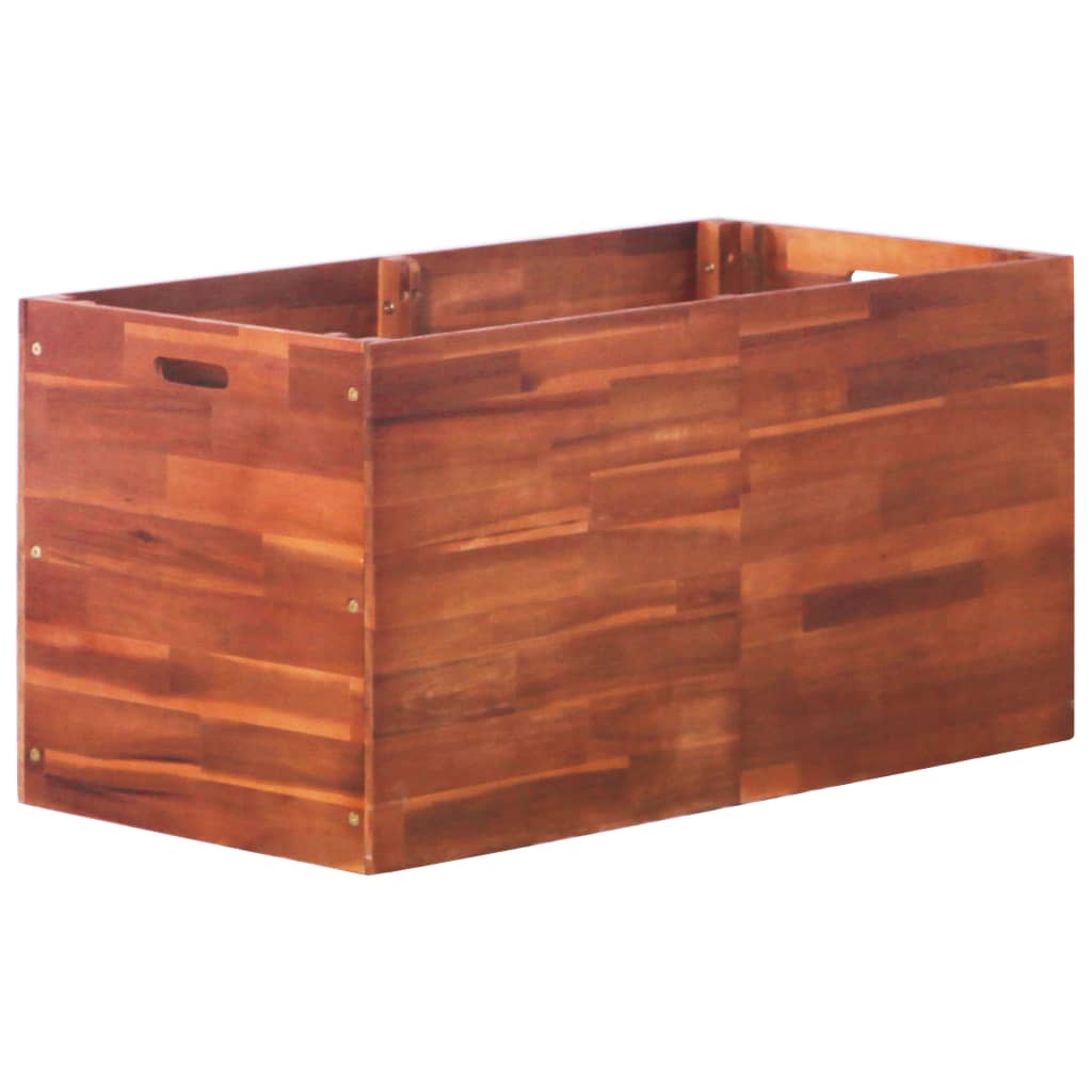 Plantador Vidaxl elevado 100x50x50 cm acacia madera
