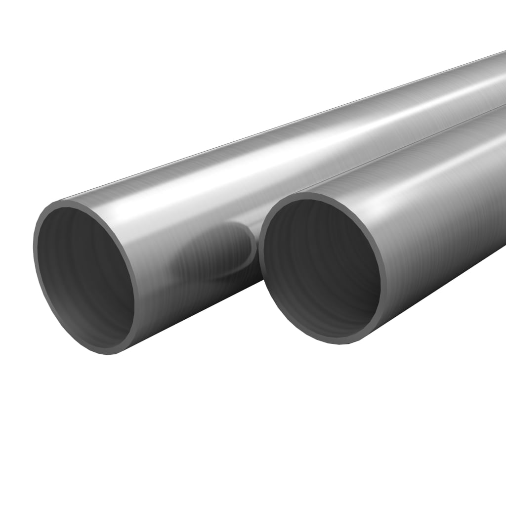 Tubos Vidaxl alrededor de V2A 2M Ø70x1.8 mm de acero inoxidable 2 STS