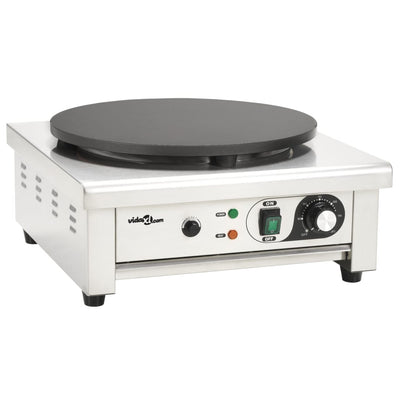 Vidaxl Crepemaker elettrico con vassoio a goccia 40 cm 3000 W