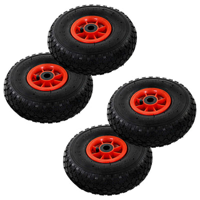 Ruote per camion a mano Vidaxl 4 pezzi 3.00-4 (245x82) gomma