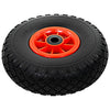 Vidaxl Hand Truck Wheels 3.00-4 (260x85) Solid PU 4 PCS