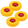 Vidaxl Hand Truck Wheels 4 PCS 3.00-4 (245x82) PU sólido
