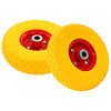 Vidaxl Hand Truck Wheels 4 PCS 3.00-4 (245x82) PU sólido