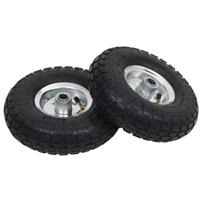 Ruote per camion a mano Vidaxl 4.10 3.50-4 (260x83) in gomma 2 pezzi