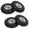 Ruote per camion a mano Vidaxl 4.10 3.50-4 (260x83) di gomma 4 pezzi