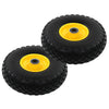 Vidaxl Hand Truck Wheels 3.00-4 (260x85) Solid PU 2 PCS