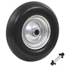 Vidaxl kruiwagenwiel met as 4,00-8 390 mm massief pu