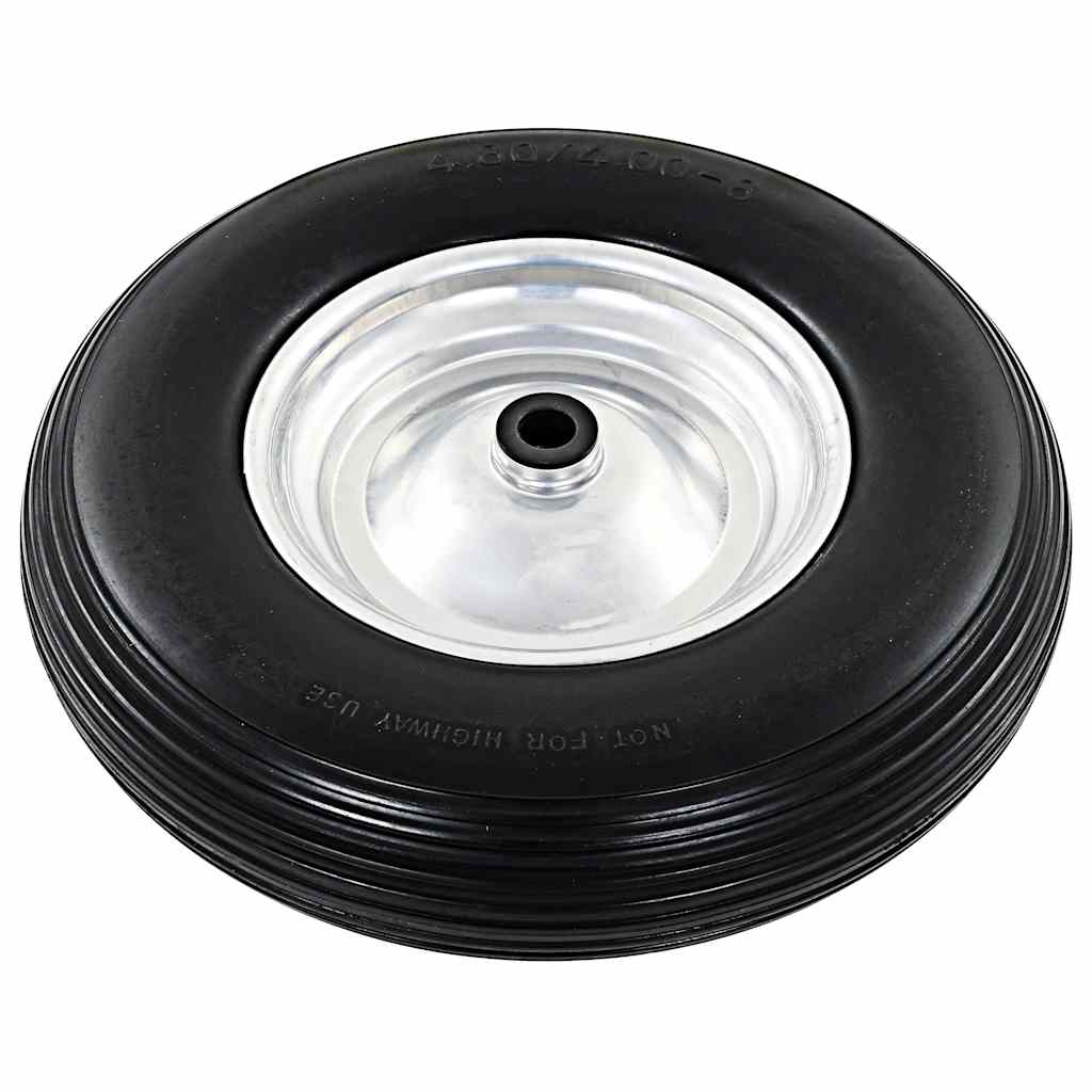 Vidaxl Wheelbarwarw Wheels con assi 4,00-8 390 mm Solido PU 2 STS