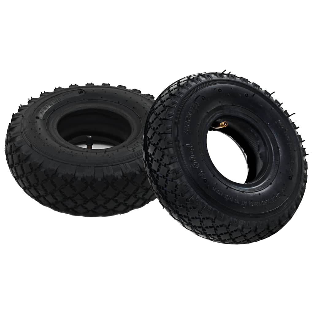 Neumáticos Vidaxl Tubos internos para camiones manuales 3.00-4 260x85 Caucho 2 PCS