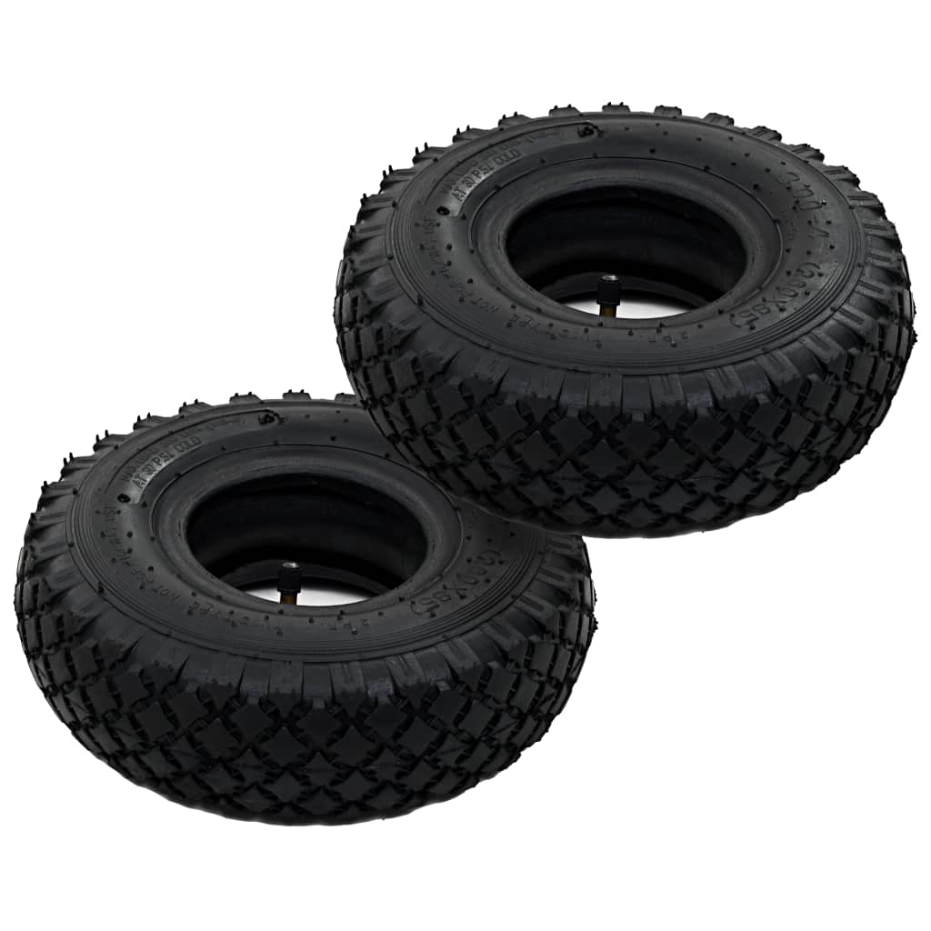 Neumáticos Vidaxl Tubos internos para camiones manuales 3.00-4 260x85 Caucho 2 PCS