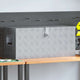 Vidaxl Box de aluminio 80x30x35 cm de color plateado