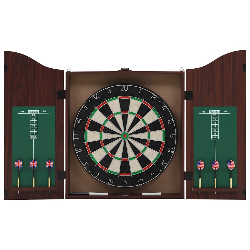 Vidaxl Dartboard Professional con armadio e 6 freccette sisal