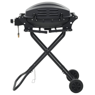Vidaxl GasBarbecue con zona de cocción portátil Negro