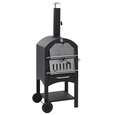 Vidaxl Pizza Forno su carbone con pietra per pizza in terracotta