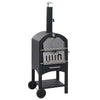 Vidaxl Pizza Forno su carbone con pietra per pizza in terracotta