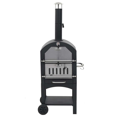 Vidaxl Pizza Forno su carbone con pietra per pizza in terracotta