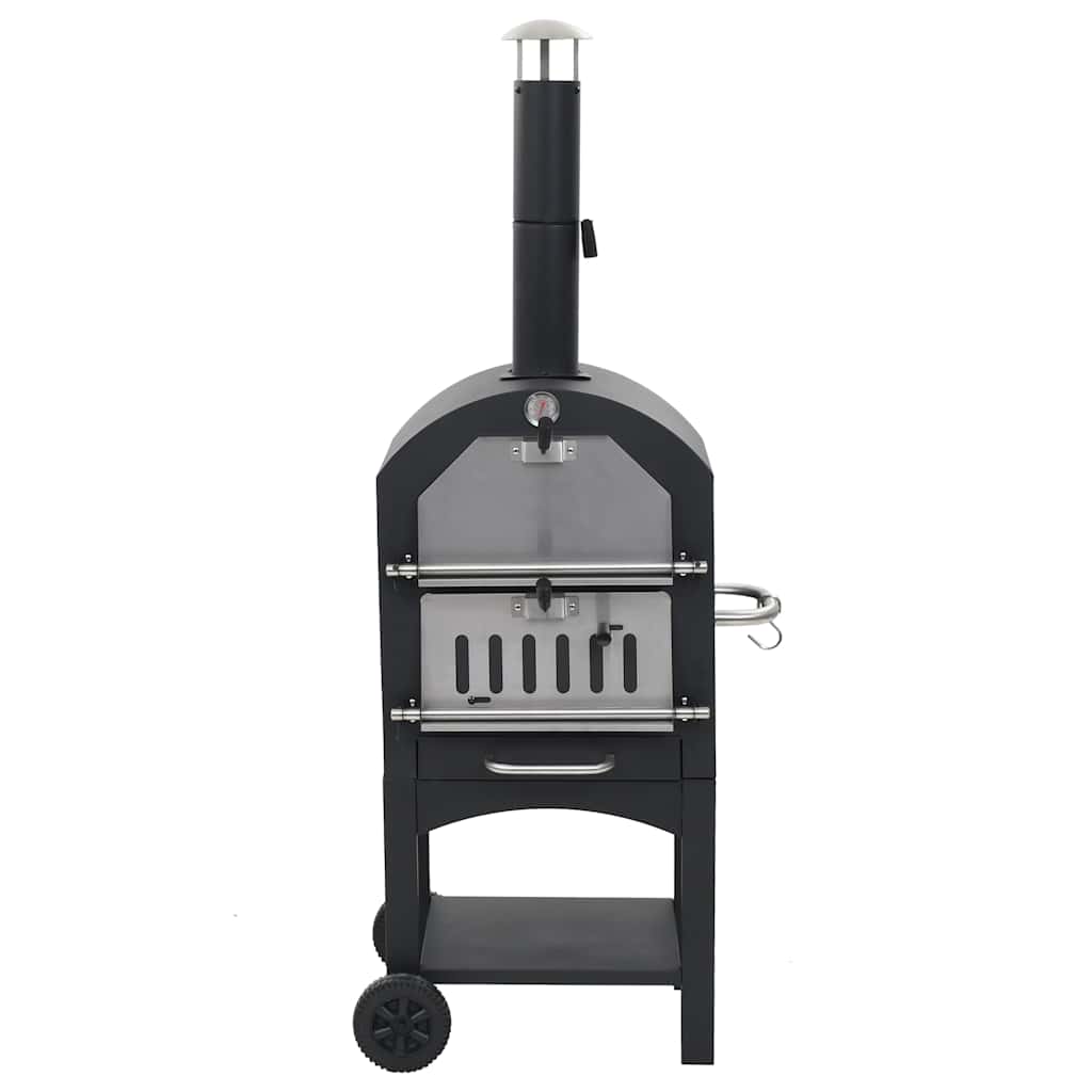 Vidaxl Pizza Forno su carbone con pietra per pizza in terracotta