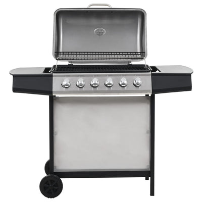 Barbecue a gas Vidaxl con 6 zone di cottura in acciaio inossidabile colorato