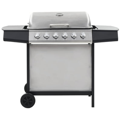 Barbecue a gas Vidaxl con 6 zone di cottura in acciaio inossidabile colorato