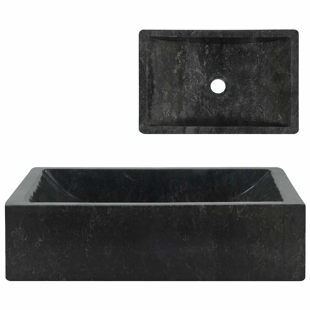 Vidaxl Sink 45x30x12 cm Black in marmo alto