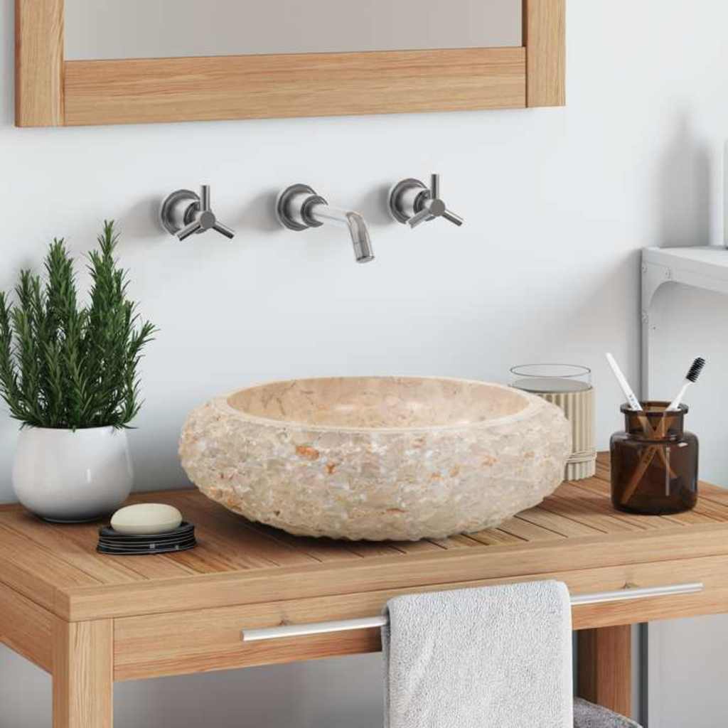 Lavabo Vidaxx 40x12 cm marmo crema