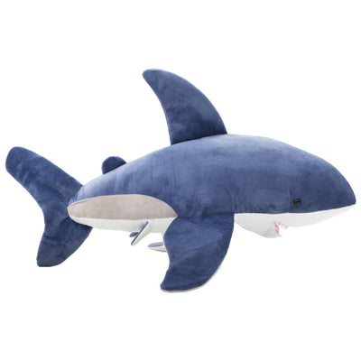 VidaXL peluche tiburón blanco peluche azul y blanco