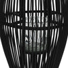 Porta di lanterna Vidaxl appeso a 95 cm Bamboo nero