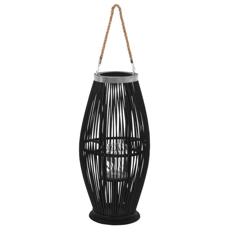 Porta di lanterna Vidaxl appeso a 60 cm di bambù nero