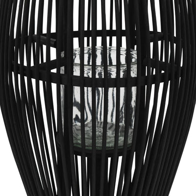 Porta di lanterna Vidaxl appeso a 60 cm di bambù nero
