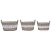 Los plantadores de Vidaxl criaron 3 ST Wicker con forro de PE