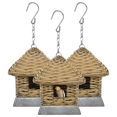 Vidaxl vogelhuizen 3 st wicker