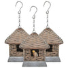 Vidaxl Birdhouses 3 St Wicker