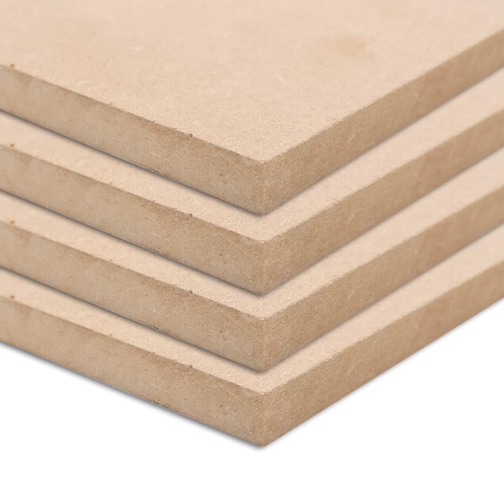 Vidaxl MDF Plates cuadrado 60x60 cm 25 mm 4 STS