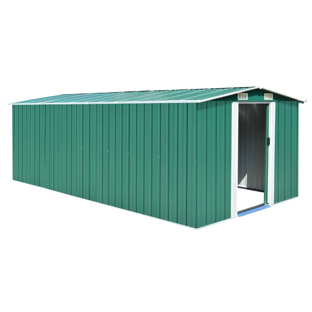 Vidaxl Garden Shed 257x489x181 cm Green