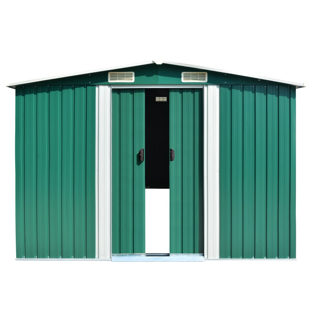 Vidaxl Garden Shed 257x489x181 cm Green