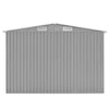 VidaXL Tuinschuur 257x489x181 cm metaal grijs