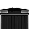 Vidaxl Garden Shed 257x489x181 cm Antracite in metallo -COLARE