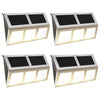 VidaXL Solarlampen 4 st LED warmwit