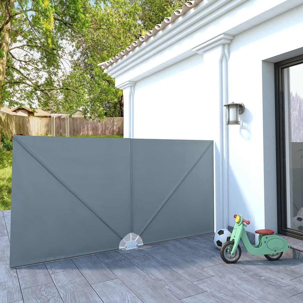 Paravento pieghevole Vidaxx 300x150 cm grigio