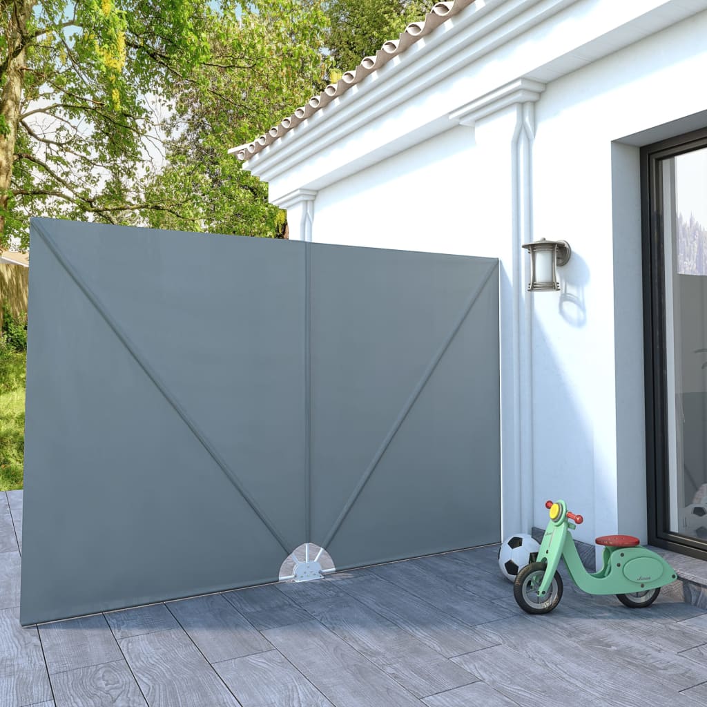 Paravento pieghevole Vidaxx 300x200 cm grigio